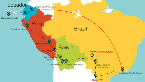 76 Days in South America Rough Plan